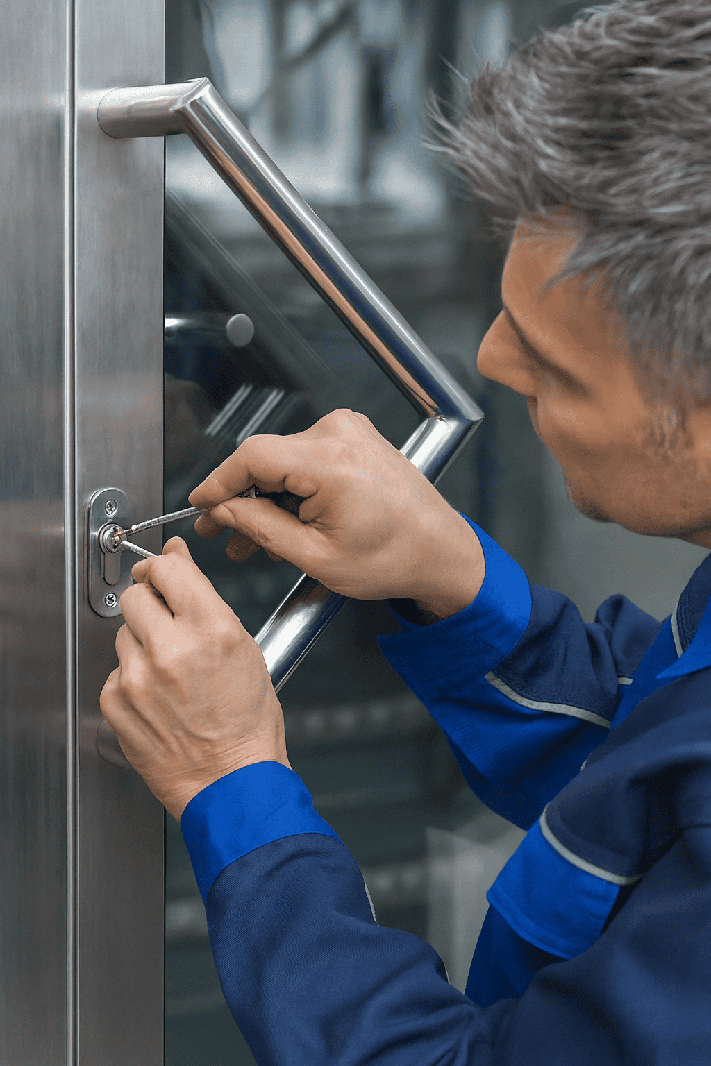 Apertura de una puerta sin dañar la cerradura