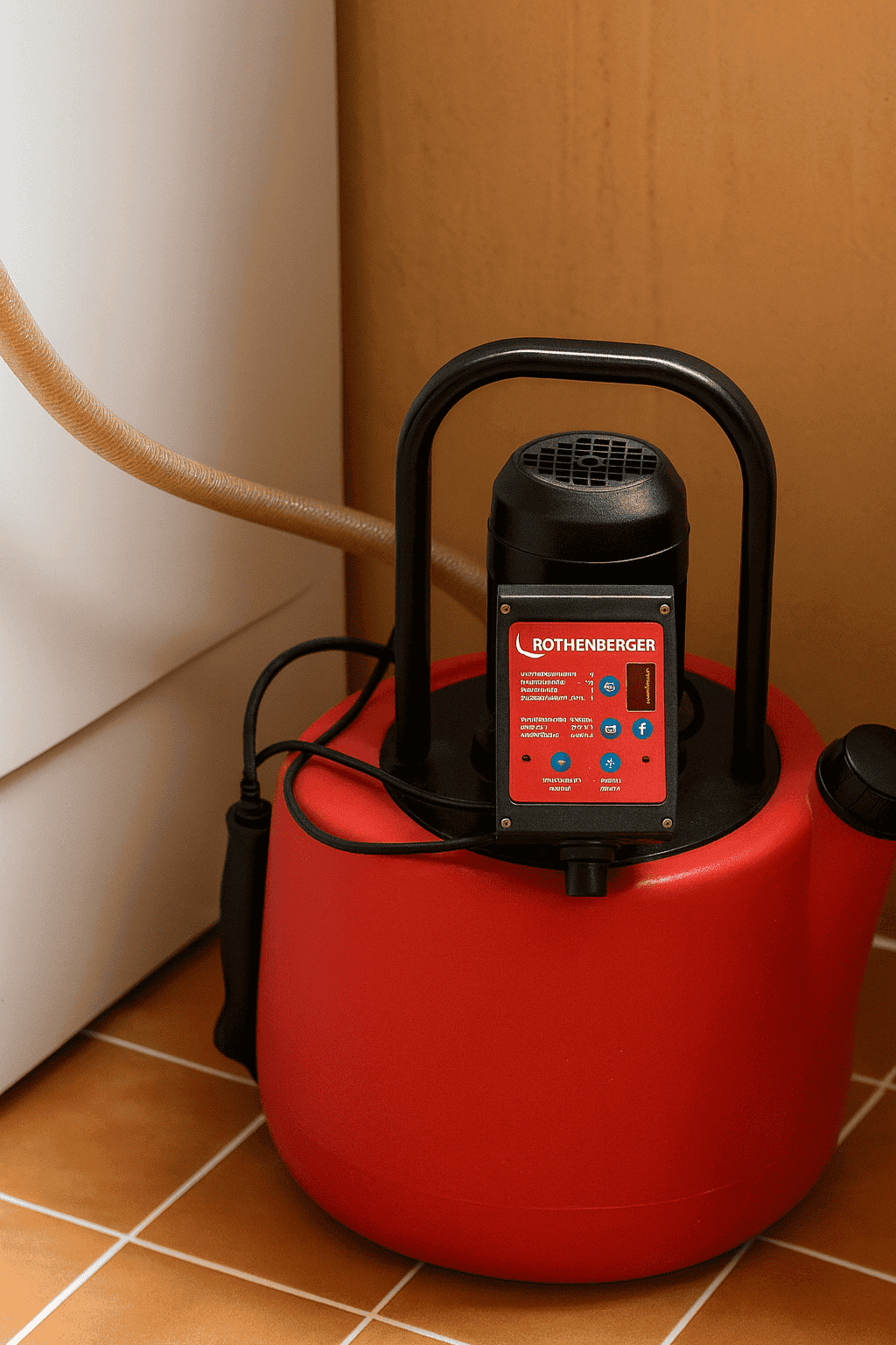 Descalcificador doméstico instalado