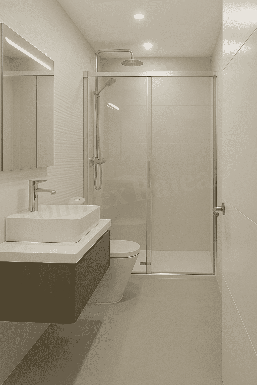 Reforma baño moderno Mallorca