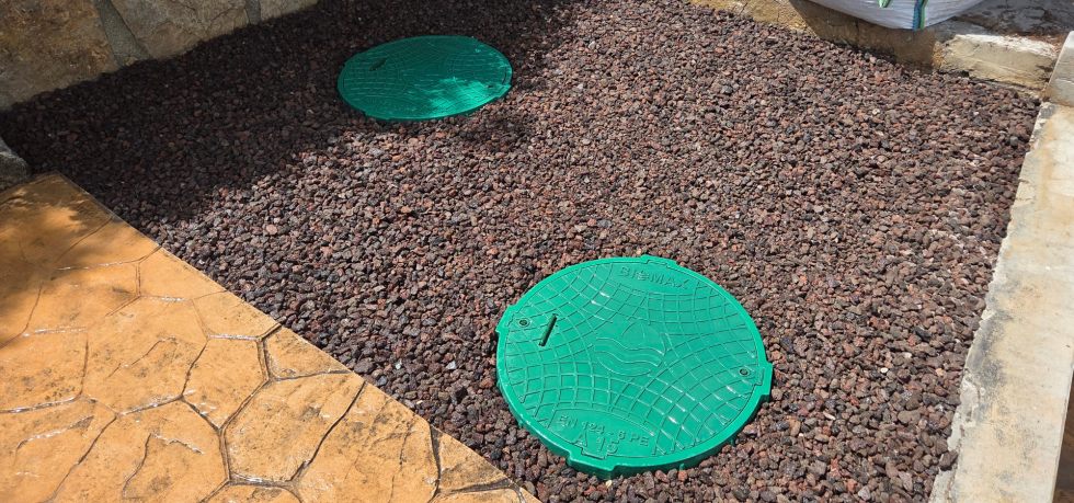 Instalación de fosa séptica en chalet de Mallorca