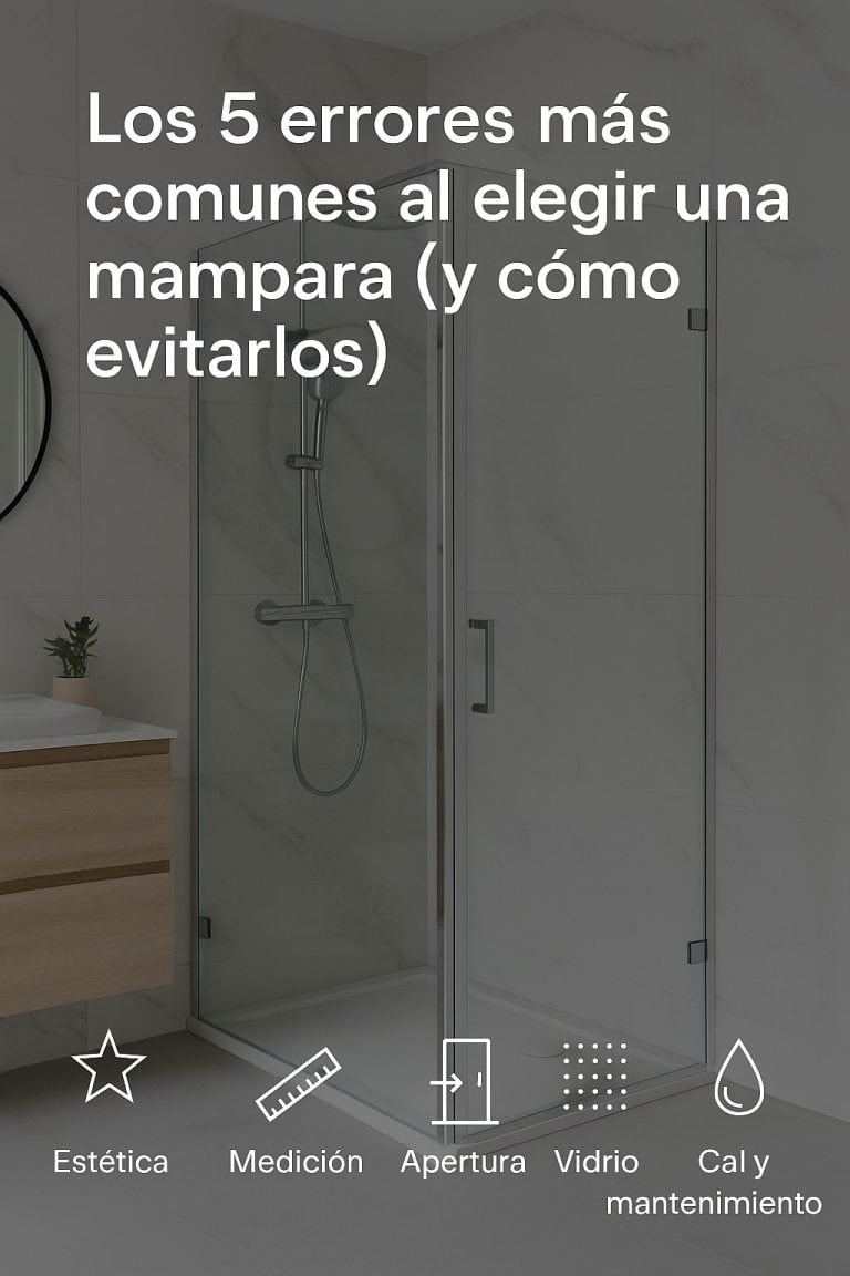 Los 5 errores más comunes al elegir una mampara (y cómo evitarlos)