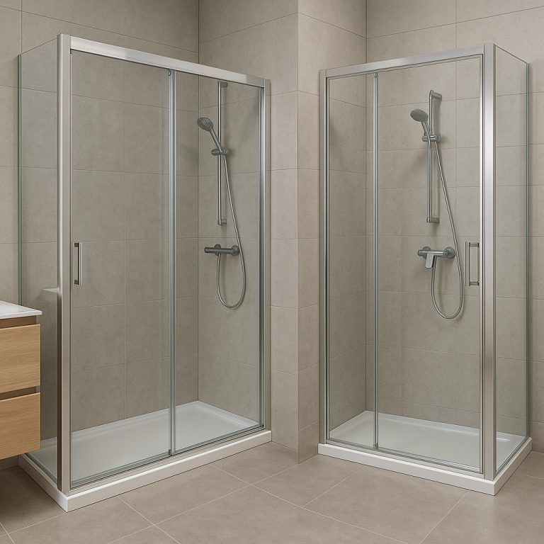 ¿Mampara corredera o abatible? Cómo elegir la opción ideal para tu baño